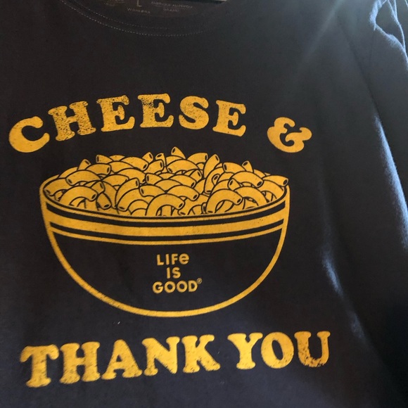 Life is Good Macaroni & Cheese Tee- 684 *tee deal $25 or $20 w/offer - Picture 2 of 3